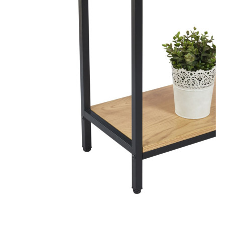 NKT001 konsola z półkami 80×30×75 cm - Kolor: 1-Dąb Naturalny
