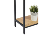 NKT001 konsola z półkami 80×30×75 cm - Kolor: 1-Dąb Naturalny