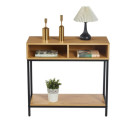 NKT001 konsola z półkami 80×30×75 cm - Kolor: 1-Dąb Naturalny