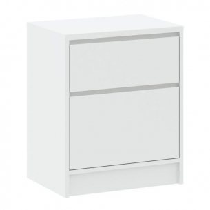 Szafka nocna NSN005 z szufladami i wymienną listwą - 1