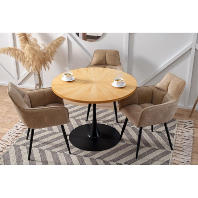 Krzesło tapicerowane NKR048 - Kolor Obicia: Cappuccino ST 2