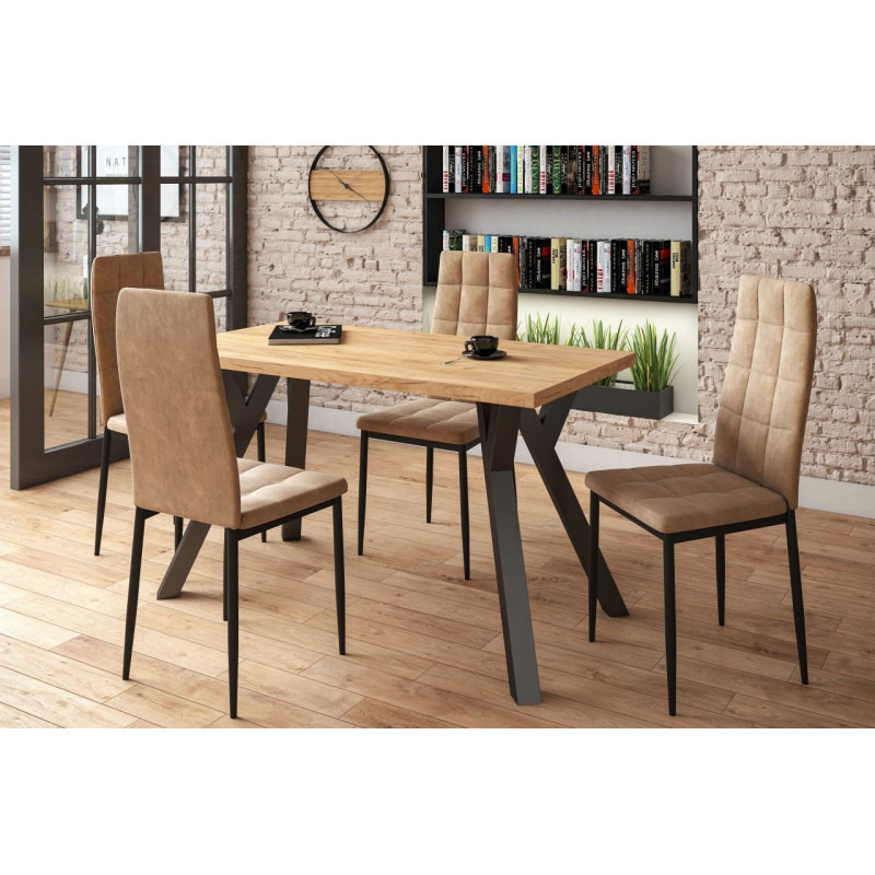 Krzesło tapicerowane NKR037 - Kolor Obicia: Cappuccino ST