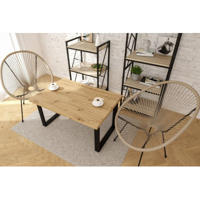 Krzesło NKR021 technorattan - Kolor Obicia: Cappuccino ST 2