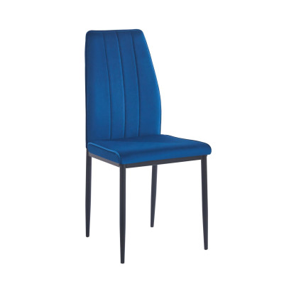 Krzesło NKR018 tapicerowane velvet - Kolor Obicia: Niebieski