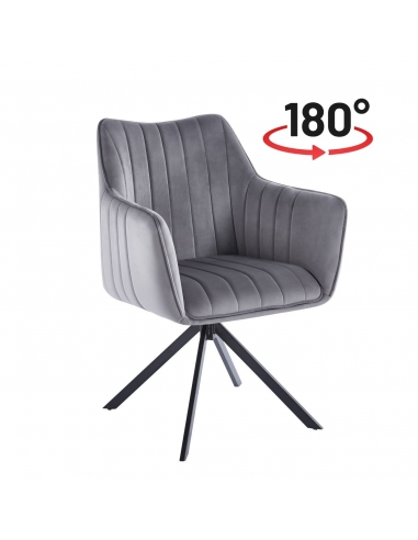 Krzesło NKR016 obrotowe tapicerowane velvet - 1