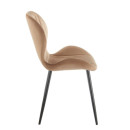 Krzesło NKR015 tapicerowane velvet - Kolor Obicia: Cappuccino ST