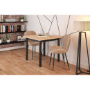Krzesło NKR015 tapicerowane velvet - Kolor Obicia: Cappuccino ST