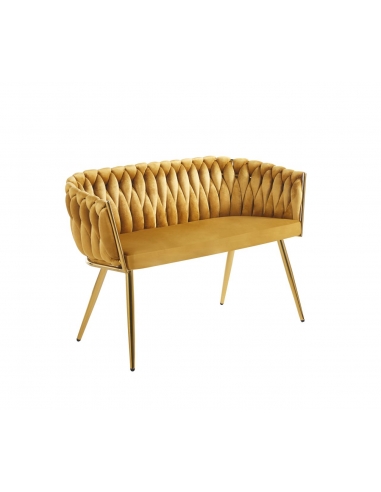 Sofa NSF002 tapicerowana na stelażu chromowanym - 1