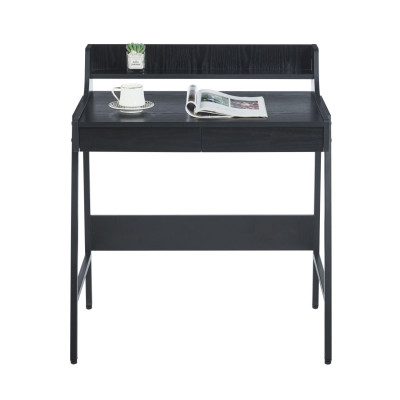 Biurko NBI004 78x48 cm z szufladami i nadstawką - Kolor: Czarny