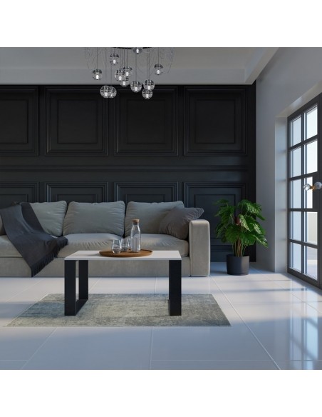 Ława MDR-Modern Biała Czerń - Nowoczesny Stolik Kawowy do Salonu - 4