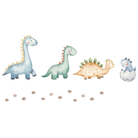 Bezpieczne Łóżko Dziecięce LUK z Grafiką Dinozaury i Barierką - Kolor: Biały - Rozmiar łóżka: 160x80 cm - Opcje łóżka: Podwójne