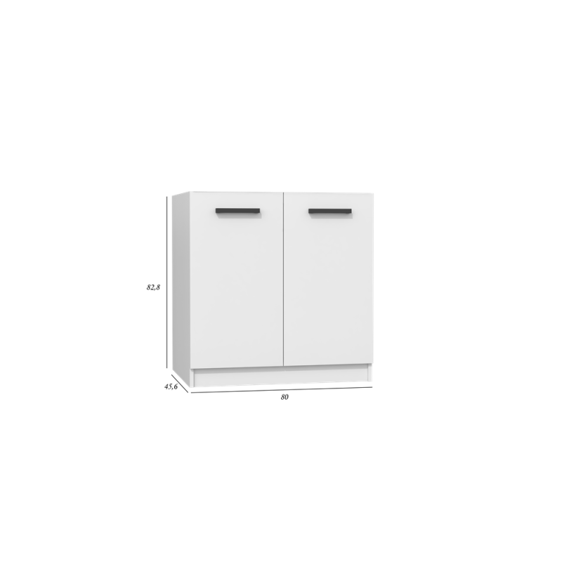 Szafka Kuchnia Wisząca KAT-DZ80/82 Biała Mat 80x82 cm