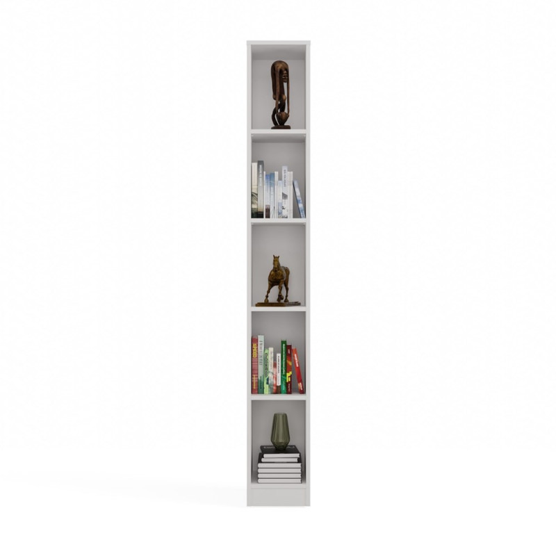 Regał Ony-R25 Biały - Klasyczny Mebel na Książki i Segregatory 182 cm