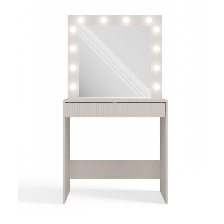 Toaletka MRA-2S Slim Z Lustrem i Oświetleniem LED w Kolorze Kaszmir