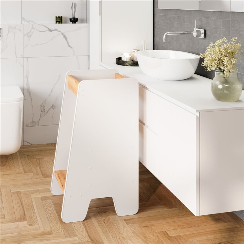 Bezpieczny Pomocnik Kuchenny Kitchen Helper 80 cm - Kolor: Craft - Biały