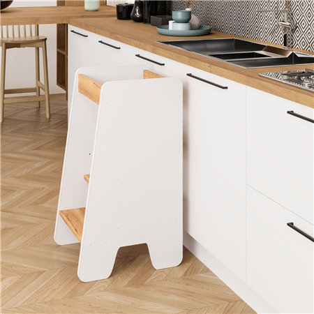 Bezpieczny Pomocnik Kuchenny Kitchen Helper 80 cm - Kolor: Craft - Biały