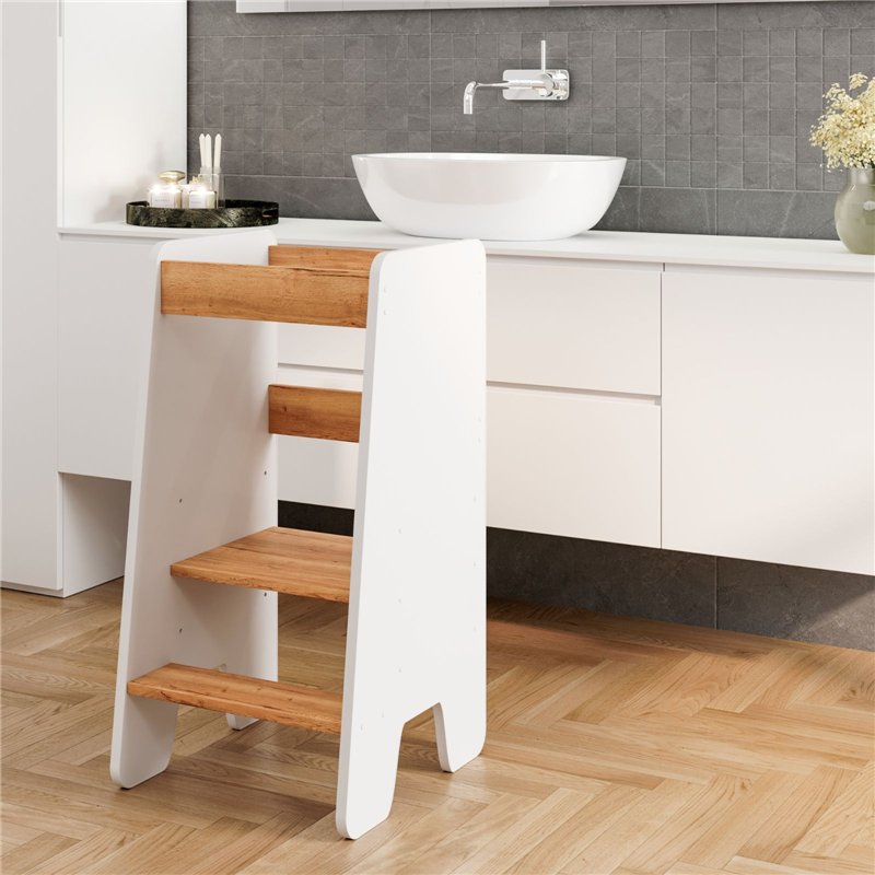 Bezpieczny Pomocnik Kuchenny Kitchen Helper 80 cm - Kolor: Craft - Biały