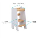 Bezpieczny Pomocnik Kuchenny Kitchen Helper 80 cm - Kolor: Craft - Biały