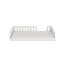 Bezpieczne Łóżko Montessori Timon z Barierką - Kolor: Biały - Rozmiar łóżka: 180x80 cm - Opcje Materaca: Materac Piankowo-Lateksowo-Kokosowy