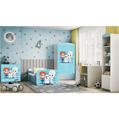 Bajkowa Komoda Dziecięca Babydreams Śnieżne Księżniczki - Kolor: Niebieski