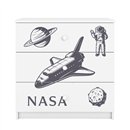 Kosmiczna Komoda Dziecięca Babydreams Agencja NASA - Kolor: Biały