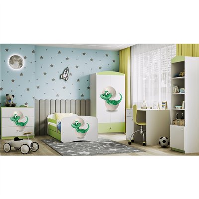Wesoła Szafa Dziecięca Babydreams Mały Dino - Kolor: Zielony 2