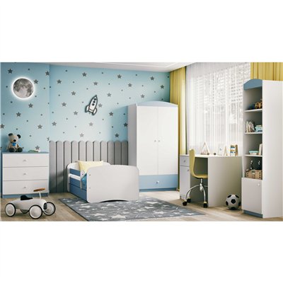 Minimalistyczna Szafa Dziecięca Babydreams Bez Nadruku - Kolor: Niebieski 2