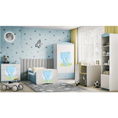 Urocza Szafa Dziecięca Babydreams Niebieski Miś - Kolor: Niebieski 2