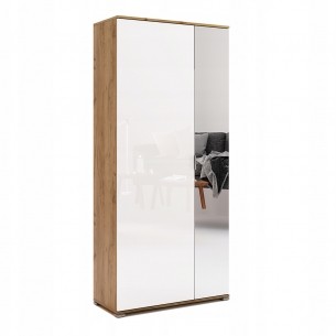 Szafa Uchylna Asti Połysk Z Lustrem Z Wyposażeniem 2Drz