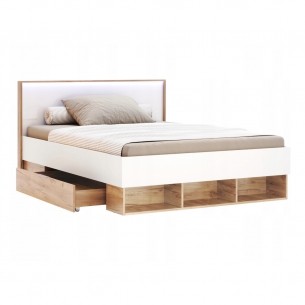 Łóżko Z Oświetleniem Asti Led Z 2 Szufladami 140X200