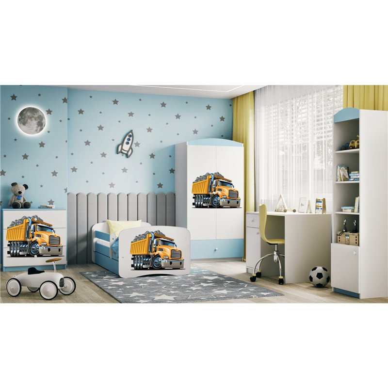 Dynamiczna Szafa Dziecięca Babydreams Ciężarówka Budowlana - Kolor: Niebieski