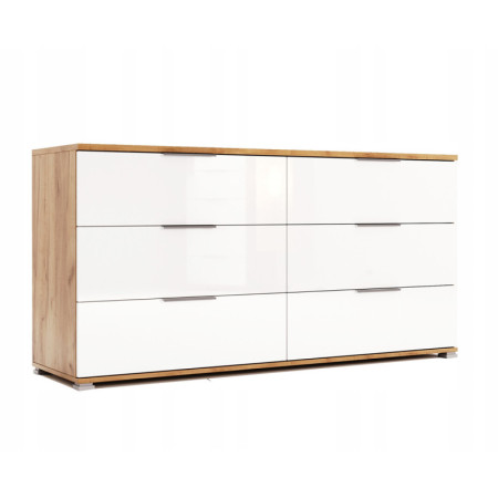 Duża Komoda Asti Do Sypialni Salonu 160 cm X 80 cm Połysk