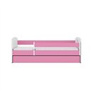Urocze Łóżko Dziecięce Babydreams Kotek z Koroną - Kolor: Różowy - Opcje łóżka: Z Szufladą - Rozmiar łóżka: 180x80 cm - Opcje Materaca: Materac Piankowo-Lateksowo-Kokosowy