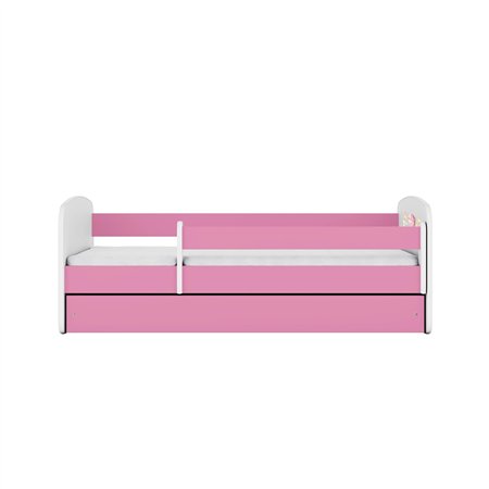 Magiczne Łóżko Dziecięce Babydreams Balonik z Jednorożcami - Kolor: Różowy - Opcje łóżka: Z Szufladą - Rozmiar łóżka: 180x80 cm - Opcje Materaca: Materac Piankowo-Lateksowo-Kokosowy