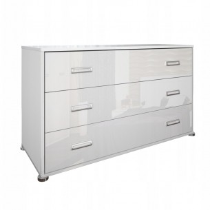 Komoda Duża Biała Bella Sypialnia Salon Szafka Na Polysk