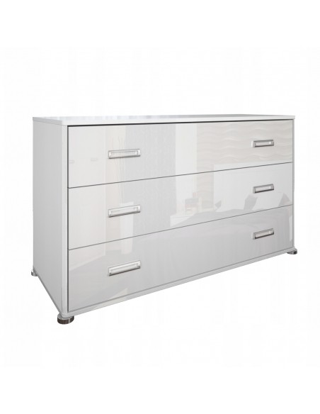 Komoda Duża Biała Bella Sypialnia Salon Szafka Na Polysk