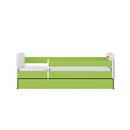 Magiczne Łóżko Dziecięce Babydreams Śnieżne Księżniczki - Kolor: Zielony - Opcje łóżka: Z Szufladą - Rozmiar łóżka: 180x80 cm - Opcje Materaca: Materac Piankowo-Lateksowo-Kokosowy