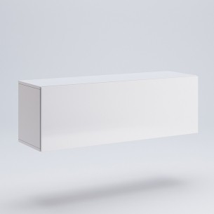 Biała Wisząca Szafka BOX 105 cm Biały Połysk