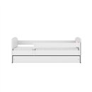 Magiczne Łóżko Dziecięce Babydreams Konik - Kolor: Biały - Opcje łóżka: Z Szufladą - Rozmiar łóżka: 180x80 cm - Opcje Materaca: Materac Piankowo-Lateksowo-Kokosowy