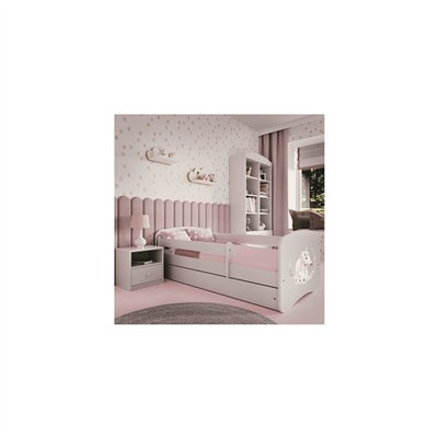 Magiczne Łóżko Dziecięce Babydreams Konik - Kolor: Biały - Opcje łóżka: Z Szufladą - Rozmiar łóżka: 180x80 cm - Opcje Materaca: Materac Piankowo-Lateksowo-Kokosowy 2