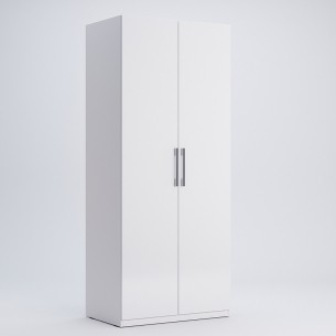 Nowoczesna Biała Szafa Family Garderoba Wysoki Połysk