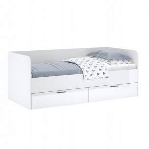 Łóżko 90X200 Młodzieżowe Happy Z Szufladami Mat + Połysk