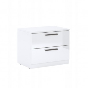 Szafka Nocna Happy Komoda Sypialnia 2 Szuflady Na Połysk