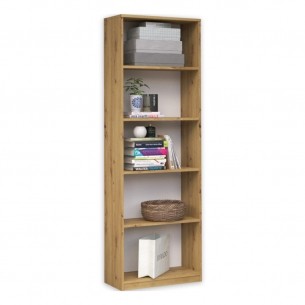 Regał Ony-R40 Dąb Artisan - Klasyczny Regał Biurowy do Książek i Zabawek