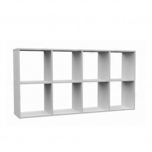 Regał Komorowy MLX-2X4 Biały Mat na Książki i Zabawki