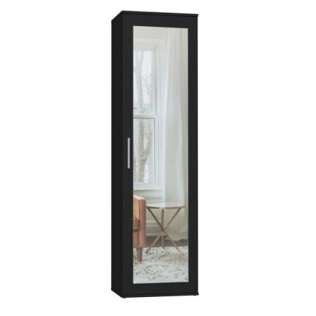 Szafa Duo Z Lustrem 180x50cm - Meble DUO - Kolor: Czarny