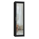 Szafa Duo Z Lustrem 180x50cm - Meble DUO - Kolor: Czarny
