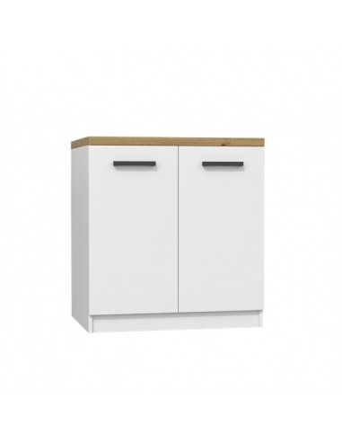Szafka Kuchnia KAT-D80/82 Biała Mat Dąb Artisan 80cm do Zestawu