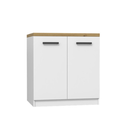 Szafka Kuchnia KAT-D80/82 Biała Mat Dąb Artisan 80cm do Zestawu