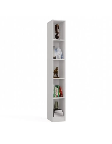 Regał Ony-R25 Biały - Klasyczny Mebel na Książki i Segregatory 182 cm